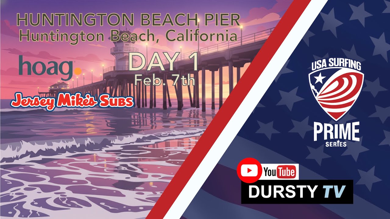 USA Surfing Prime Series - Huntington Beach Pier Day 1