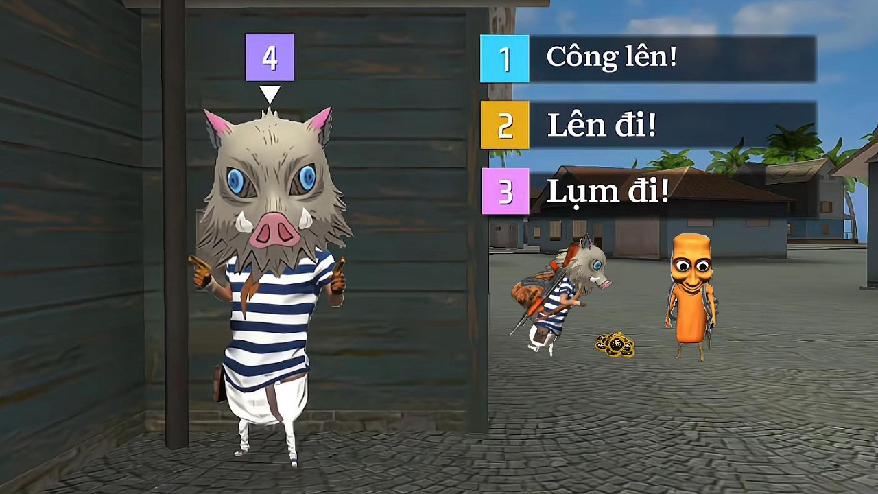 [Free Fire]Hài hước - vui nhộn - bạn sợ à - lên lụm đi - tôi cần xu - xuyên không