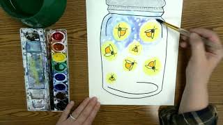 Lightning Bug Jar - Lid & Painting - Day 2