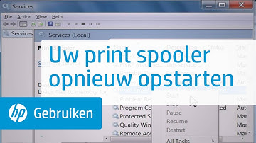 Uw print spooler opnieuw opstarten