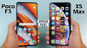 Xiaomi Poco F3 vs iPhone XS Max - SPEED TEST⚡