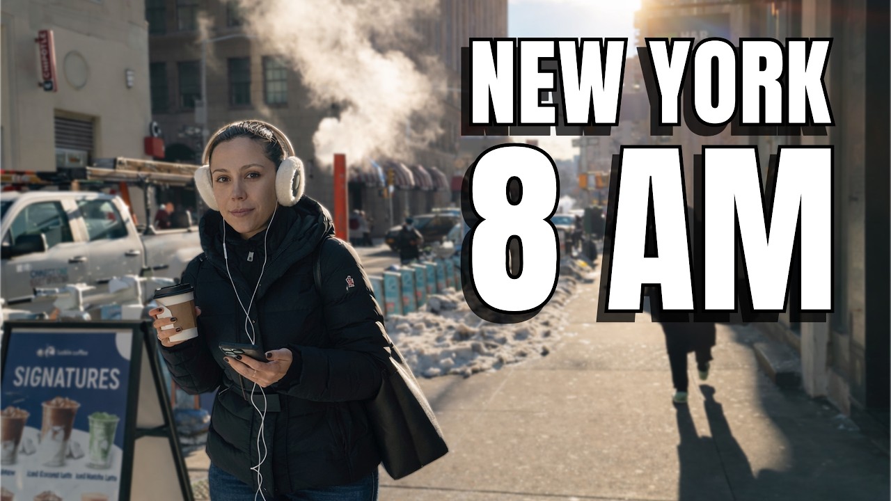 NEW YORK CITY Walking Tour [4K] - This Is MANHATTAN - DOWNTOWN At 8 AM