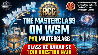 RCC + WSM PYQ Masterclass| Concepts + Tricks + AI Simplified Learning | SSC JE Civil #engineerrocky