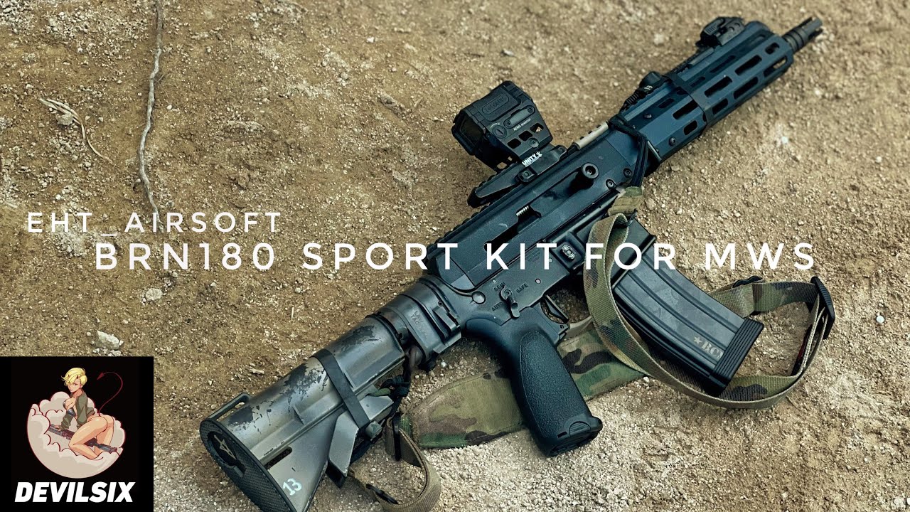 製品紹介/組込解説】EHT_Airsoft BRN180-Sport Kit for TM MWS【ft