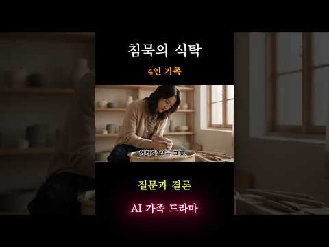 "질문하는 썸녀, 결론을 내리는 아내" AI가 그린 소름 돋는 가족의 침묵#AI가족드라마 #드라마 #막장드라마 #시니어롱폼 #시니어사연 #시니어 #가족갈등