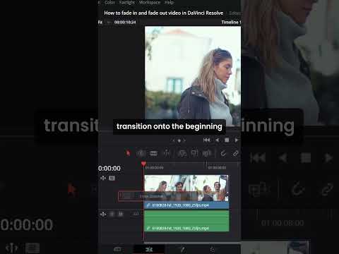 How to fade in and fade out video in DaVinci Resolve