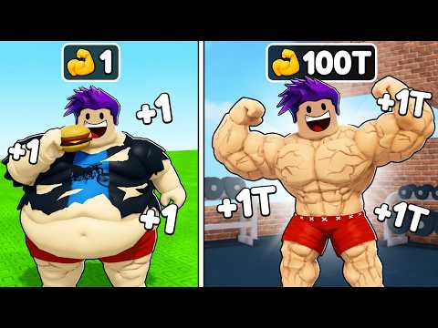 من عضلات 1 الى اقوة عضلات بالماب 999,999 | +1 Muscle Evolution !! 😱💪
