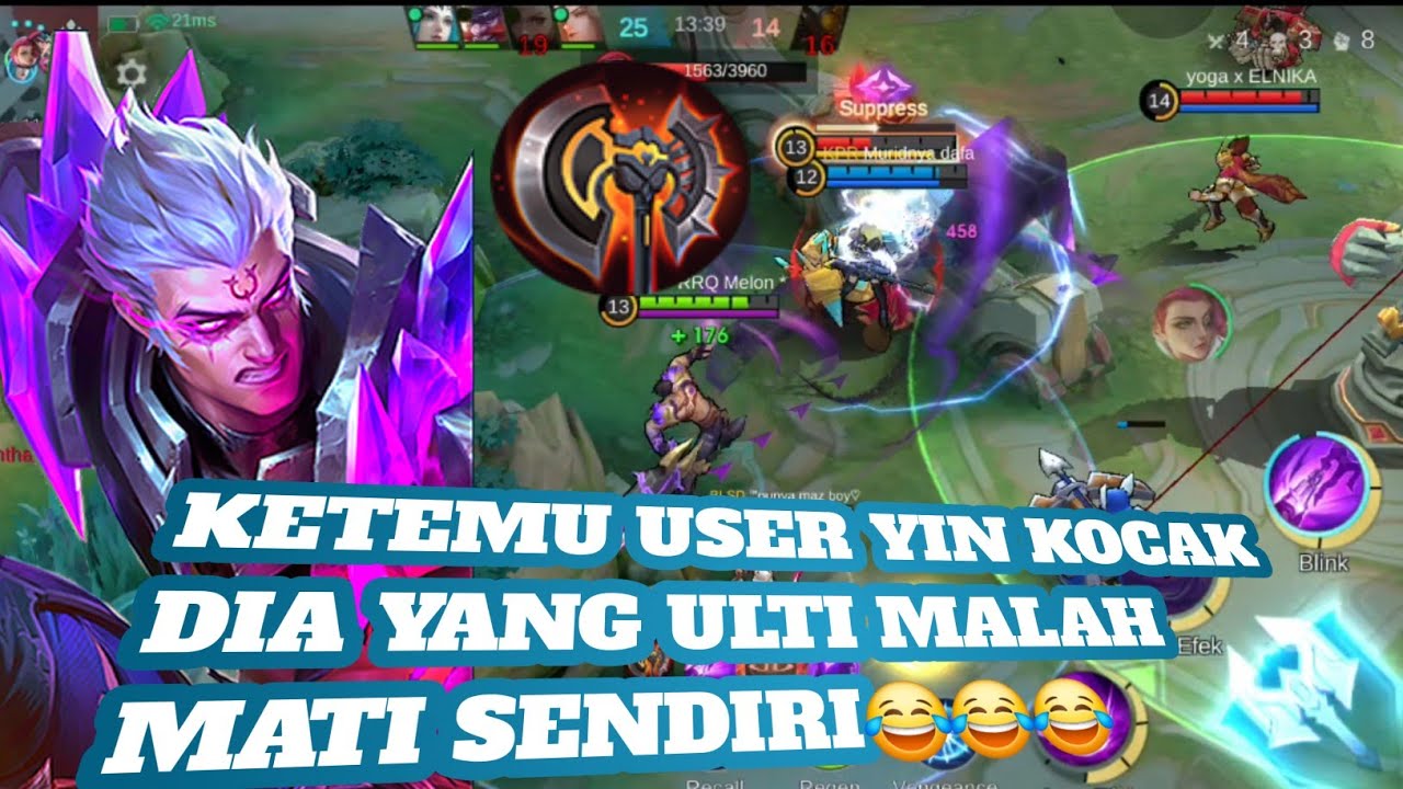 GAMEPLAY PHOVEUS KETEMU USER YIN KOCAK SOLO RANK MOBILE LEGENDS 