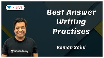 Best Answer Writing Practises | UPSC CSE/IAS 2020 | Roman Saini