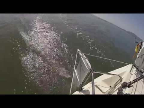 Emergency Rudder Test J120 - YouTube