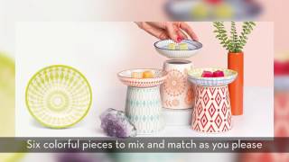 Scentsy Mix & Match Warmers - Hip, Pop & Zig ~ INCANDESCENT.