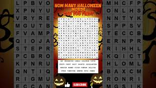 Halloween Word Search Challenge! 🎃👻 How Many Can YOU Find?