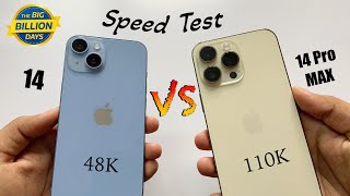 iPhone 14 vs iPhone 14 Pro Max Speed Test🔥| SURPRISING RESULT! 😍 (HINDI)