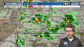 Storms Tuesday, a cool, comfortable rest of the week