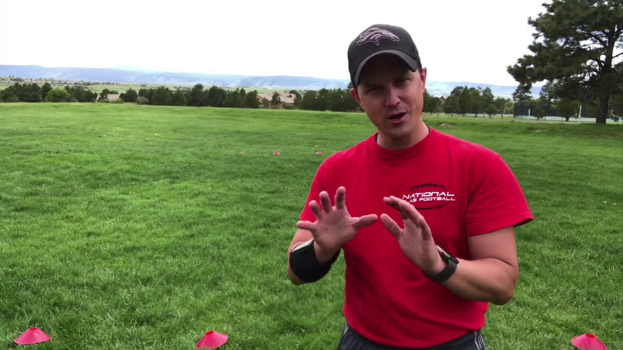 Youth Flag Football Conditioning Drill for defense and offense Flag Football Drills for Kids