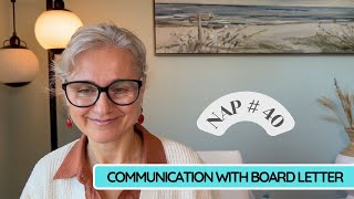 NAP 40 – Communication with Board Letter