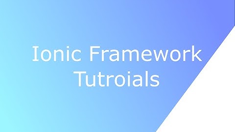 Ionic Framework Tutorial : Implement List With Search Feature