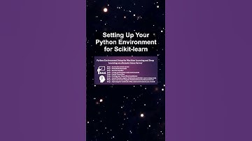 Setting Up Your Python Environment for Scikit-learn #ai #artificialintelligence #machinelearning