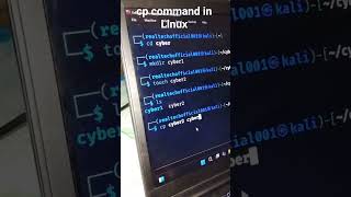 cp command in Linux #linux #cybersecurity #short