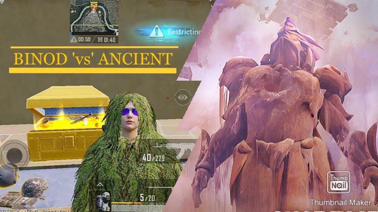 "BINOD VS ANCIENT TEMPLE  (PUBG MOBILE) 'Season 14'