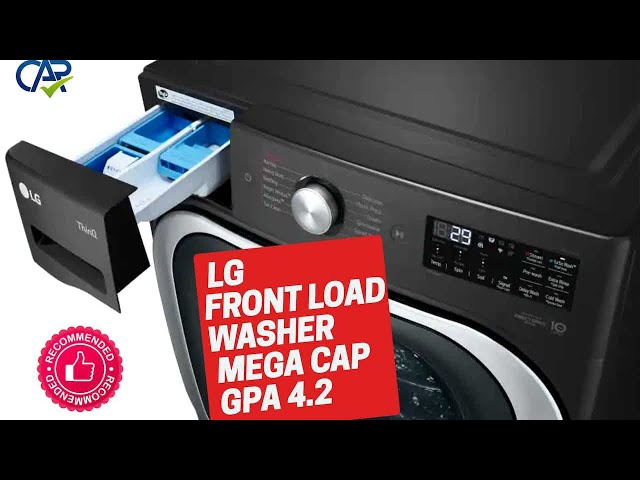 LG 9.0 cu. ft. Mega Capacity Smart wi-fi Enabled Front Load