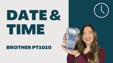Brother PT1010 - P-touch Date/Time feature - formatting and printing date & time!