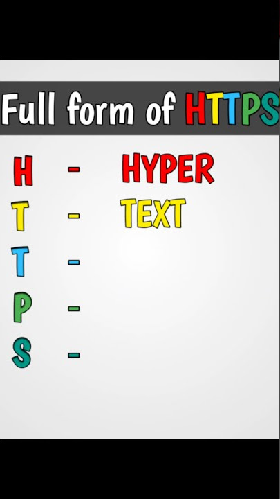 Full form of HTTPS | HTTPS full form | HTTPS ka matlab kya hota hai #HTTPS #G2K_Fact #short #shorts
