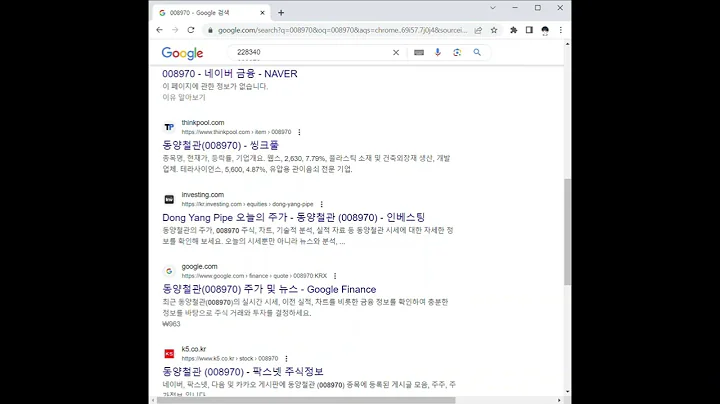 228340동양파일 주가 전망 및 차트 분석