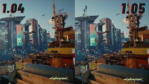 CYBERPUNK 2077 PATCH 1.04 VS 1.05 PS4 SLIM