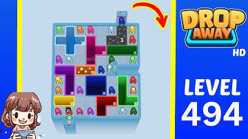 Drop Away Level 494 Solution Walkthrough