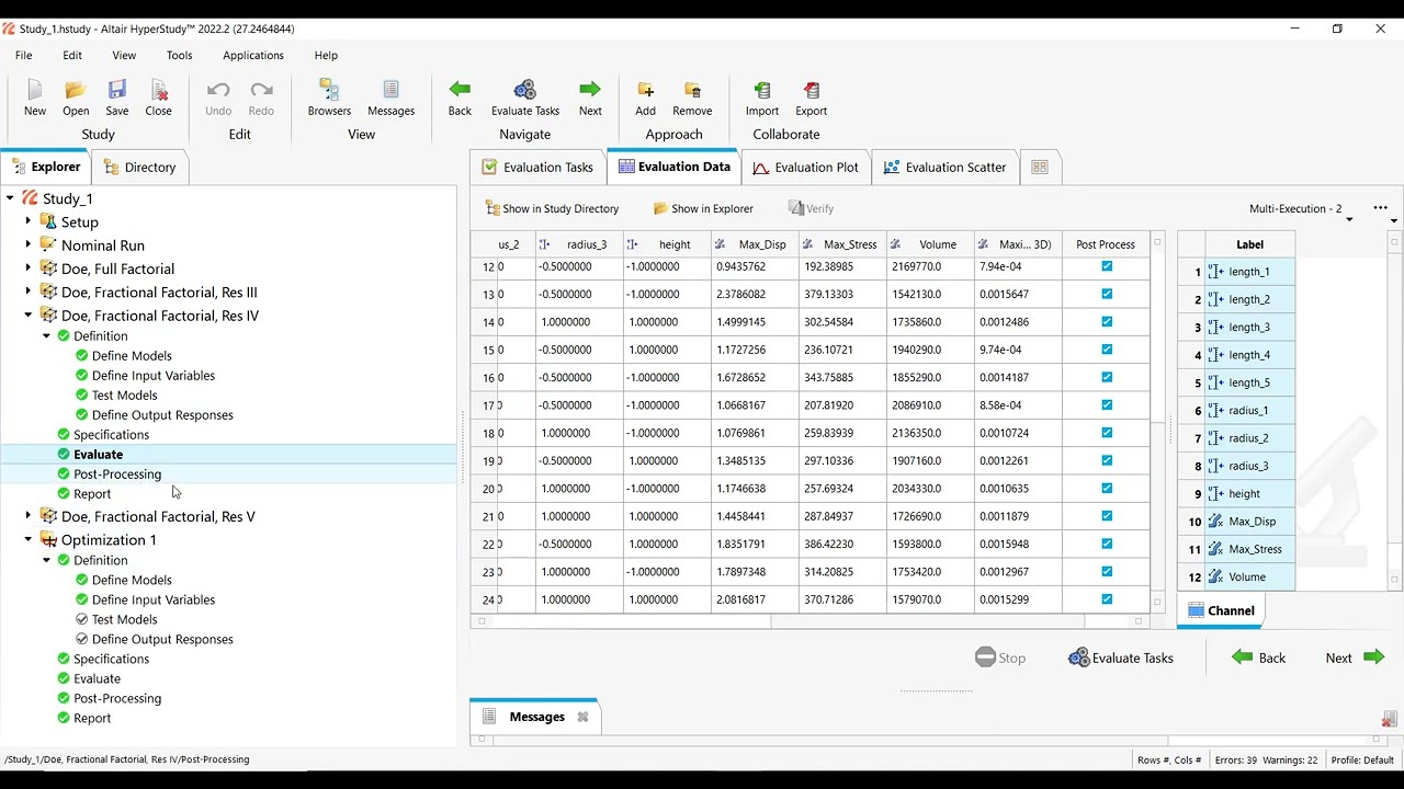 How to Add Responses after a DOE or an Optimization Have Been Evaluated