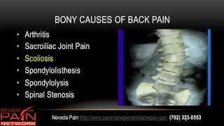 Causes of Back Pain Explained by a Las Vegas Pain Center (702) 323-0553