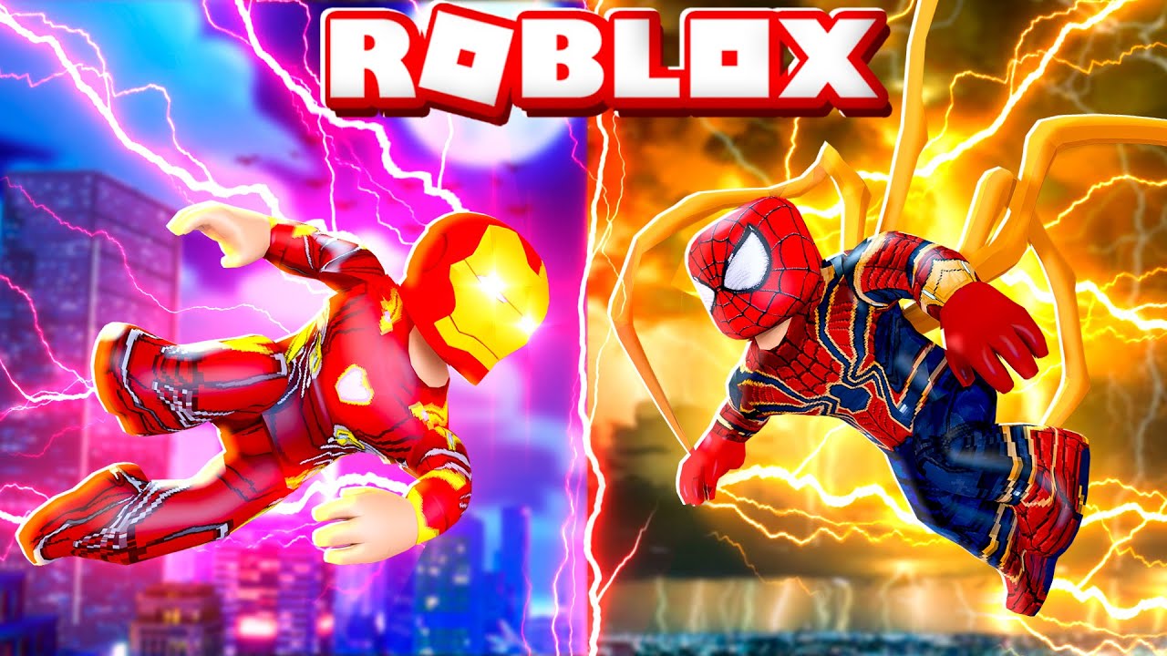 Roblox - HOMEM ARANHA VS HOMEM DE FERRO !! (Roblox Super Hero
