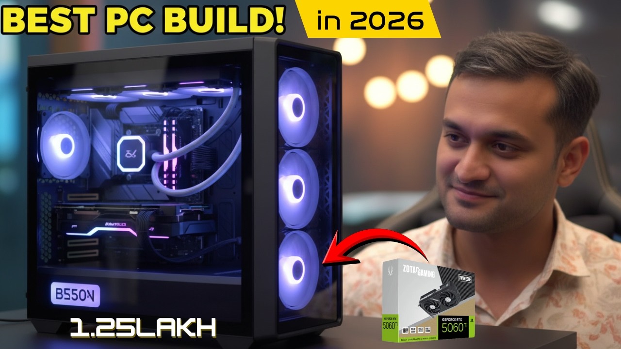 Best Editing Pc In 1 25Lakh Gaming Pc With Rtx5060ti Best Desktop 