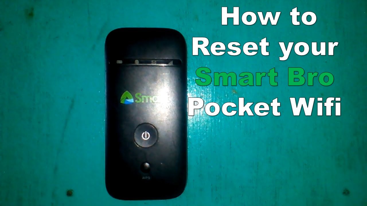 How to Reset your Smart Bro Pocket Wifi - YouTube