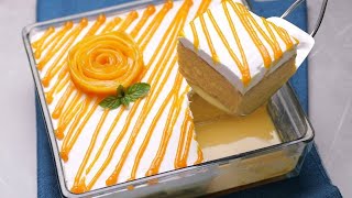 Mango Tres Leches|Three Milk Cake Recipe|Tahzeeb Bakery Style 3Milk Cake Recipe By Bushra's kitchen