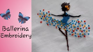Ballerina hand embroidery