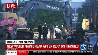 Second water main break on Tompkins Street leaves Waterbury residents without water again