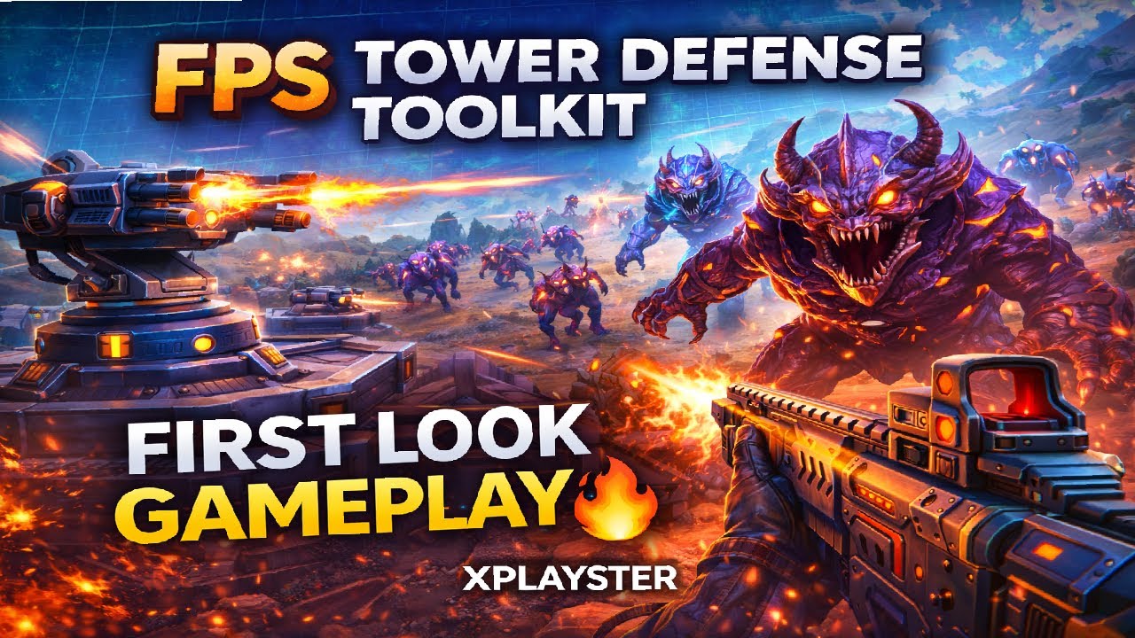 FPS Tower Defense Toolkit 🔫🏰 | First Look Gameplay & Mechanics | XPlayster