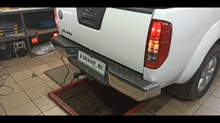 Монтаж фаркопа Galia на NISSAN NAVARA D40 и подключение электропроводки FLASH-FA