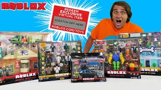 Roblox Playsets Unboxing With Free Codes!