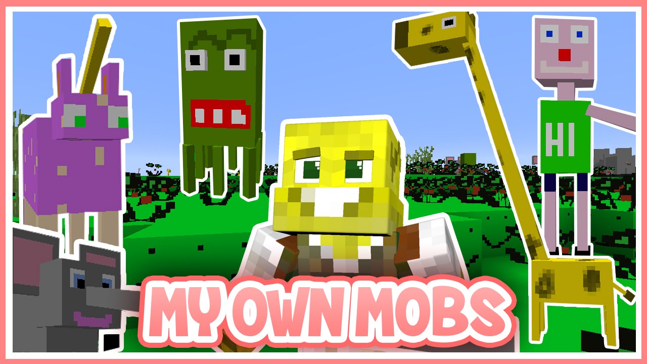 MAKING MY OWN MINECRAFT MOBS!!! - YouTube