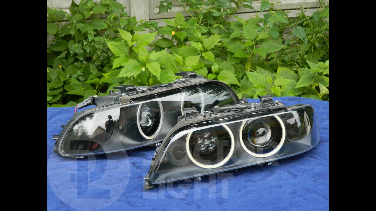 BMW E39 FULL LED Bi-LED + dodatkowe światło drogowe + RINGI DRL (DOCTOR ...