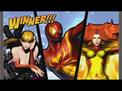 UMVC3 - SPIDER-MAN/MORRIGAN/PHOENIX ONLINE 5!