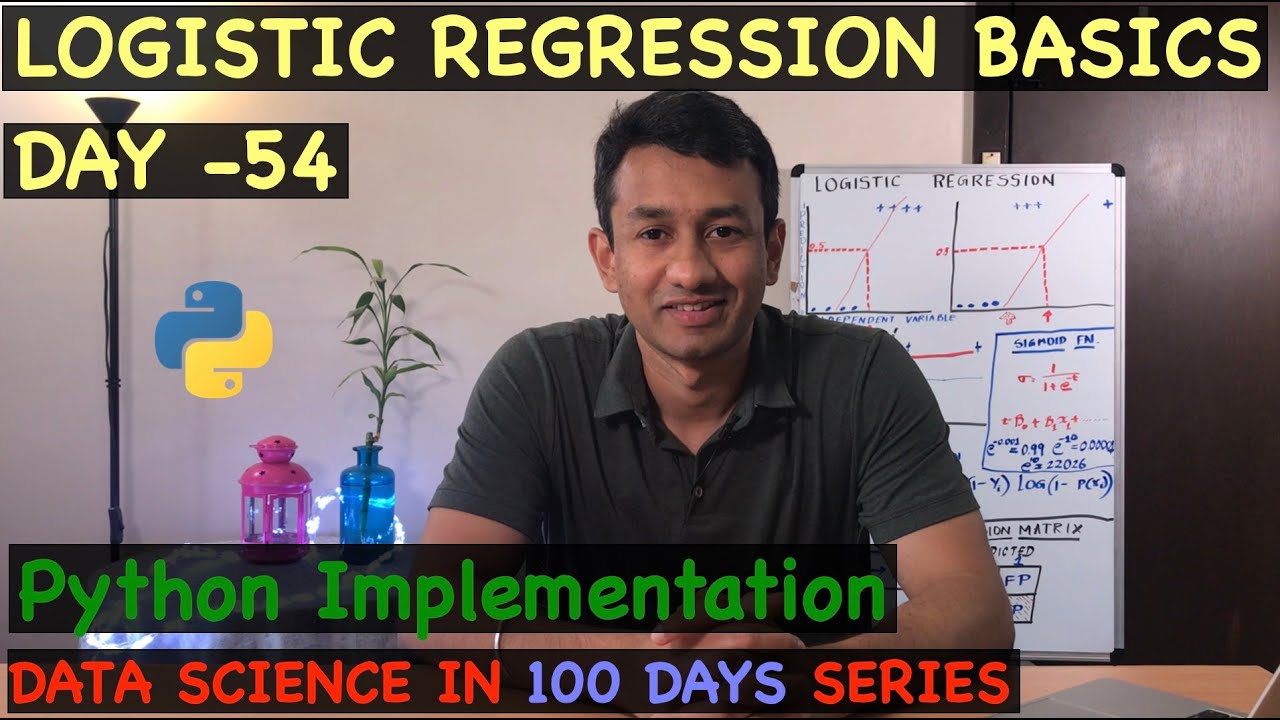 Day 54 - Logistic Regression Python Implementation - YouTube