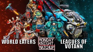 World Eaters vs Leagues of Votann Warhammer 40K Battle Report Monday Knight Matchup
