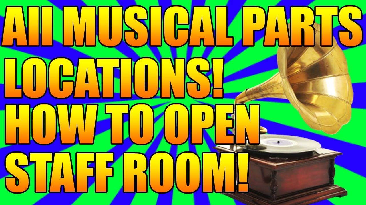 "Black Ops 2 ORIGINS" How to Open Staff Room! "All Musical Parts