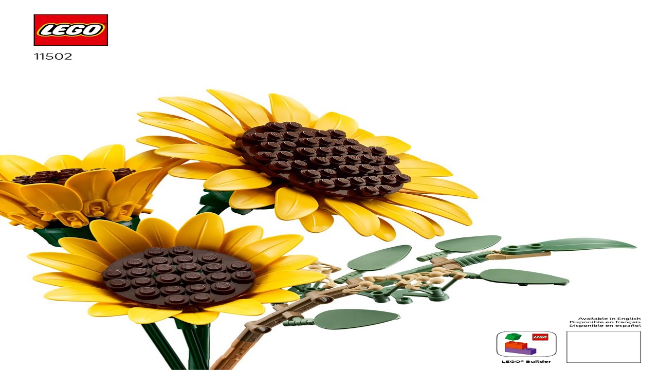 Botanicals - Sunflower Bouquet - Botanical Collection LEGO instructions