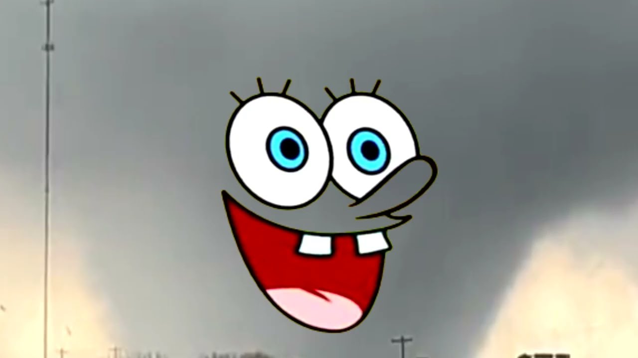Hi Squidward but its a tornado (meme)