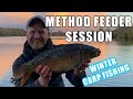 WINTER METHOD FEEDER SESSION | COLD WATER METHOD FEEDER FOR CARP | ROB WOOTTON FISHING